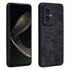 For Honor 100 AZNS 3D Embossed Skin Feel Phone Case(Black) - 1