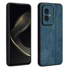 For Honor 100 AZNS 3D Embossed Skin Feel Phone Case(Dark Green) - 1