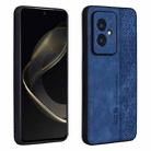 For Honor 100 AZNS 3D Embossed Skin Feel Phone Case(Sapphire Blue) - 1