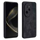 For Honor 100 Pro AZNS 3D Embossed Skin Feel Phone Case(Black) - 1