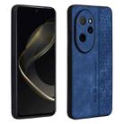 For Honor 100 Pro AZNS 3D Embossed Skin Feel Phone Case(Sapphire Blue) - 1