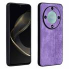 For Honor X9b AZNS 3D Embossed Skin Feel Phone Case(Purple) - 1
