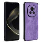 For Honor Magic6 AZNS 3D Embossed Skin Feel Phone Case(Purple) - 1