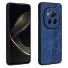 For Honor Magic6 Pro AZNS 3D Embossed Skin Feel Phone Case(Sapphire Blue) - 1