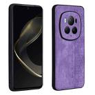 For Honor Magic6 Pro AZNS 3D Embossed Skin Feel Phone Case(Purple) - 1