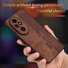 For Honor 200 AZNS 3D Embossed Skin Feel Phone Case(Brown) - 3