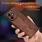 For Honor X60i AZNS 3D Embossed Skin Feel Phone Case(Brown) - 3