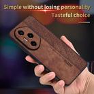 For Honor 300 Pro / 300 Ultra AZNS 3D Embossed Skin Feel Phone Case(Brown) - 3