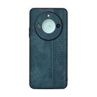 For Honor X60 AZNS 3D Embossed Skin Feel Phone Case(Dark Green) - 2