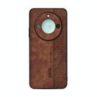 For Honor X60 AZNS 3D Embossed Skin Feel Phone Case(Brown) - 2