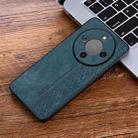 For Honor X70 5G AZNS 3D Embossed Skin Feel Phone Case(Dark Green) - 2