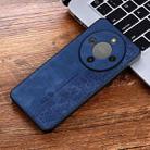 For Honor X70 5G AZNS 3D Embossed Skin Feel Phone Case(Sapphire Blue) - 2