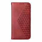 For Google Pixel 9a Cubic Grid Calf Texture Magnetic Leather Phone Case(Red) - 2