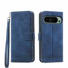 For Google Pixel 9 Dierfeng Dream Line TPU + PU Leather Phone Case(Blue) - 1