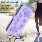 For vivo Y20 Four-leaf Embossed Leather Phone Case(Purple) - 6