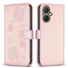 For vivo Y27 4G Four-leaf Embossed Leather Phone Case(Pink) - 1