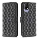 For TCL 40 SE Diamond Lattice Wallet Flip Leather Phone Case(Black) - 1