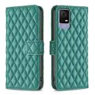 For TCL 405 Diamond Lattice Wallet Flip Leather Phone Case(Green) - 1