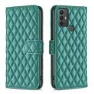 For TCL 305 / 306 / 30 SE Diamond Lattice Wallet Flip Leather Phone Case(Green) - 1