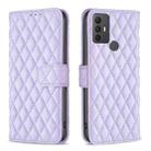 For TCL 305 / 306 / 30 SE Diamond Lattice Wallet Flip Leather Phone Case(Purple) - 1