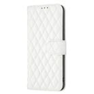 For TCL 40 NxtPaper Diamond Lattice Wallet Flip Leather Phone Case(White) - 2