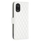 For TCL 40 NxtPaper Diamond Lattice Wallet Flip Leather Phone Case(White) - 3