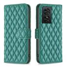 For TCL 50 SE Diamond Lattice Wallet Flip Leather Phone Case(Green) - 1