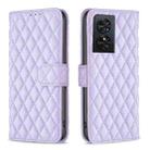 For TCL 50 SE Diamond Lattice Wallet Flip Leather Phone Case(Purple) - 1