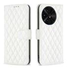 For TCL 50 XE/50 XL 5G Diamond Lattice Wallet Flip Leather Phone Case(White) - 1