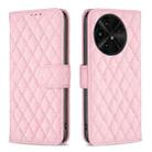 For TCL 50 XE/50 XL 5G Diamond Lattice Wallet Flip Leather Phone Case(Pink) - 1