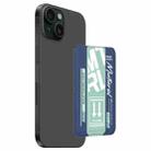For iPhone 13 mutural Chuncai Series Magnetic Holder Card Slot(Blue Green) - 1