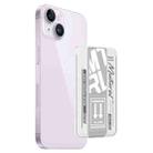 For iPhone 14 mutural Chuncai Series Magnetic Holder Card Slot(White Grey) - 1