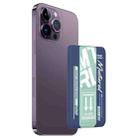 For iPhone 14 Pro Max mutural Chuncai Series Magnetic Holder Card Slot(Blue Green) - 1