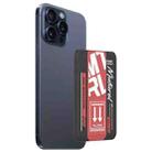 For iPhone 15 Pro mutural Chuncai Series Magnetic Holder Card Slot(Black Red) - 1