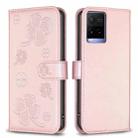 For Motorola Moto G13 4G / G23 4G / G53 5G Four-leaf Embossed Leather Phone Case(Pink) - 1