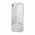 For iPhone SE 2022 / 2020 / 8 / 7 Gradient Glitter Powder Electroplated Phone Case(Transparent) - 1