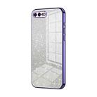 For iPhone 8 Plus / 7 Plus Gradient Glitter Powder Electroplated Phone Case(Purple) - 1