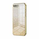 For iPhone 8 Plus / 7 Plus Gradient Glitter Powder Electroplated Phone Case(Gold) - 1