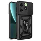 For Tecno Spark Go 2024 / Spark 20 Sliding Camera Cover Design TPU+PC Phone Case(Black) - 1