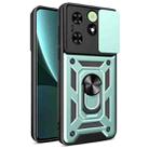 For Tecno Spark Go 2024 / Spark 20 Sliding Camera Cover Design TPU+PC Phone Case(Green) - 1