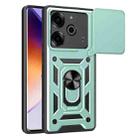 For Tecno Pova 6 Pro Sliding Camera Cover Design TPU+PC Phone Case(Green) - 1