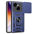 For Tecno Spark Go 1 Sliding Camera Cover Design TPU+PC Phone Case(Blue) - 1