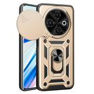 For Tecno Spark 30C 4G Sliding Camera Cover Design TPU+PC Phone Case(Gold) - 1