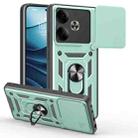 For Tecno Pova 6 Sliding Camera Cover Design TPU+PC Phone Case(Green) - 1