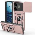 For Tecno Pova 6 Sliding Camera Cover Design TPU+PC Phone Case(Rose Gold) - 1