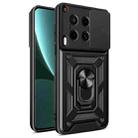 For Tecno Camon 30 4G / 5G Sliding Camera Cover Design TPU+PC Phone Case(Black) - 1