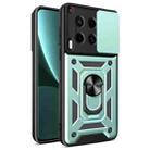 For Tecno Camon 30 4G / 5G Sliding Camera Cover Design TPU+PC Phone Case(Green) - 1