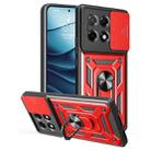 For Tecno Camon 30S Sliding Camera Cover Design TPU+PC Phone Case(Red) - 1