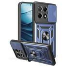 For Tecno Camon 30S Sliding Camera Cover Design TPU+PC Phone Case(Blue) - 1