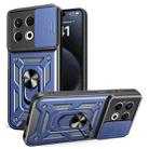 For Tecno Spark 30 Pro 4G Sliding Camera Cover Design TPU+PC Phone Case(Blue) - 1